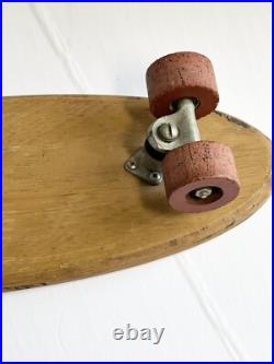 Skateboard Sears & Roebuck Hot Dog Wooden 1965 Red Clay Wheels Sidewalk Surfer