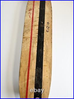 Skateboard Sears & Roebuck Hot Dog Wooden 1965 Red Clay Wheels Sidewalk Surfer