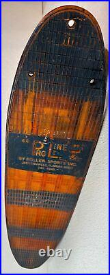 Skateboard VTG 1970's Roller Sports Inc. ProLine Blue & Orange Translucent 66 99