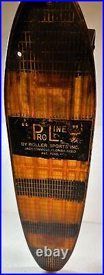 Skateboard VTG 1970's Roller Sports Inc. ProLine Blue & Orange Translucent 66 99