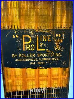 Skateboard VTG 1970's Roller Sports Inc. ProLine Blue & Orange Translucent 66 99