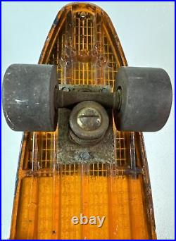 Skateboard VTG 1970's Roller Sports Inc. ProLine Blue & Orange Translucent 66 99