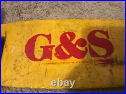 Skateboard Vintage 1970s G&S Fiber Flex Bowl Rider Fiberglass Complete GT ACS430