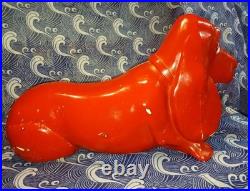 Skateboarding Basset Hound Found Object Art Dog Sculpture Store Display Hang Ten Skateboarding Basset Hound Found Object Art Dog Sculpture Store Display Hang Ten