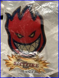 Skateboarding Pin Rare Spitfire Skateboard Logo Space Coast FL Vtg Y2K 2000 New