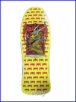 Steve Caballero Skateboard 87 Powell Peralta Yellow bats dragon deck