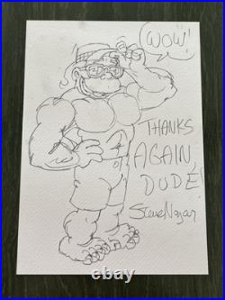 T&c Steve Nazar Thrilla Gorilla Photo Print Lot +bonus Sketch 7 Autographs Total T&c Steve Nazar Thrilla Gorilla Photo Print Lot +bonus Sketch 7 Autographs Total