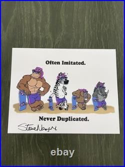 T&c Steve Nazar Thrilla Gorilla Photo Print Lot +bonus Sketch 7 Autographs Total T&c Steve Nazar Thrilla Gorilla Photo Print Lot +bonus Sketch 7 Autographs Total