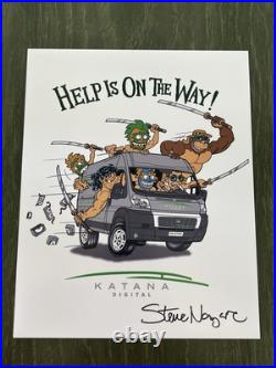 T&c Steve Nazar Thrilla Gorilla Photo Print Lot +bonus Sketch 7 Autographs Total T&c Steve Nazar Thrilla Gorilla Photo Print Lot +bonus Sketch 7 Autographs Total