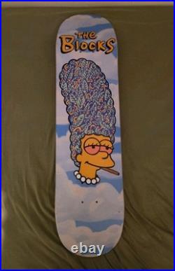 The Blocks Team High Marge Multi 8.1 Skateboard Deck Homer Bart Lisa Simpsons