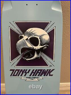 Tony Hawk 1983 Baby blue Pig Vinyl Tribute Skateboard Well Made Place Holder