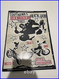 Tony Hawk Signed Boom Boom Huckjam Official Tour Program