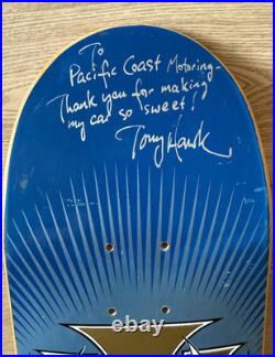 Tony Hawk Skateboard CREST 2000s SIGNED RARE Vintage Birdhouse