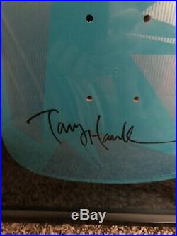 Tony hawk Powell peralta Signed Skateboard Deck In Shadowbox With COA From Powel