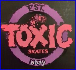 Toxic Denny Riordon skateboard deck Rare Purple/Black Colorway