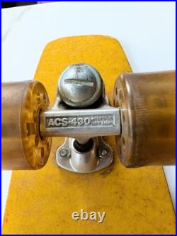 VINTAGE 1970's Franklin 500 Banana Skateboard ACS-430 TRUCKS Authentic RARE