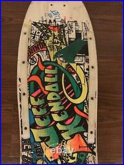 VINTAGE 1986 OG Santa Cruz Jeff Kendall Graffiti Skateboard