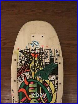 VINTAGE 1986 OG Santa Cruz Jeff Kendall Graffiti Skateboard