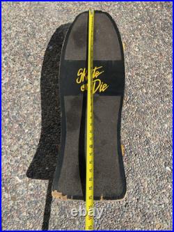 VINTAGE NASH REDLINE CONCAVE BOARD SKATE OR DIE XR-2 SKULL CROSSBONES 1980's