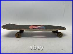 VINTAGE SKATEBOARD VALTERRA 1980's Skeleton Bones High Roller Dice Pink 1987