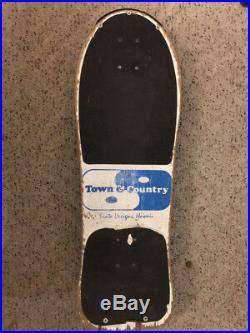 VINTAGE Town and Country Quad Skateboard (1985) with Powell-Perlata 90A ratbones