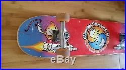 VINTAGE World Industries Battle 2000 Flame Boy & Wet Willy Skateboard RARE