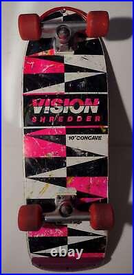 VISION SHREDDER SKATEBOARD 10 CONCAVE 1980's! INEPENDENT TRUCKS