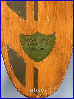 VNTG 1960's Sidewalk SurferSkateboard Chicago Truck Clay wheels#76P. Surfer ENT