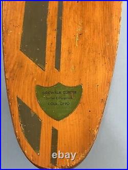 VNTG 1960's Sidewalk SurferSkateboard Chicago Truck Clay wheels#76P. Surfer ENT