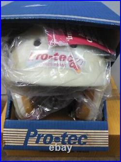 VTG 1980's PRO-TEC FIREFLY CHILD'S BICYCLE / SKATEBOARD Helmet SMALL WHITE