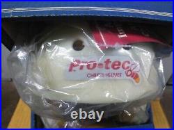 VTG 1980's PRO-TEC FIREFLY CHILD'S BICYCLE / SKATEBOARD Helmet SMALL WHITE