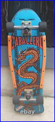 VTG 1986 Skateboard STEVE CABALLERO XT Dragon Powell Peralta Slime Balls Indy