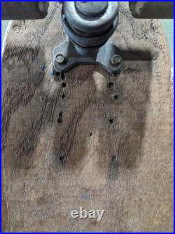 VTG 60s/70s Super Surfer Skateboard Wooden Deck Clay Wheels Metal Trucks RARE