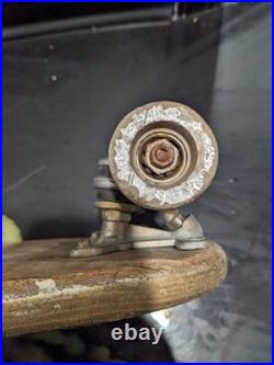 VTG 60s/70s Super Surfer Skateboard Wooden Deck Clay Wheels Metal Trucks RARE