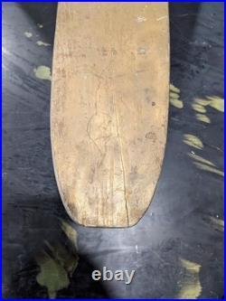 VTG 60s/70s Super Surfer Skateboard Wooden Deck Clay Wheels Metal Trucks RARE