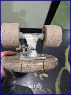 VTG 60s/70s Super Surfer Skateboard Wooden Deck Clay Wheels Metal Trucks RARE