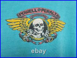 VTG 80's POWELL PERALTA WINGED RIPPER SKELETON SKATEBOARD T-SHIRT rodney mullen VTG 80's POWELL PERALTA WINGED RIPPER SKELETON SKATEBOARD T-SHIRT rodney mullen