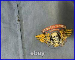 VTG 80's Powell Peralta Skateboard Bones Lightweight Jacket Size S/M