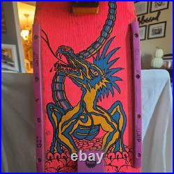 VTG 80s Nash Red Line Skateboard Executioner Dragon Skulls XR-2 Trucks Orange