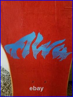 VTG 80s Original NOS Alva John Gibson Cow Skull Tri Tail Skateboard Deck