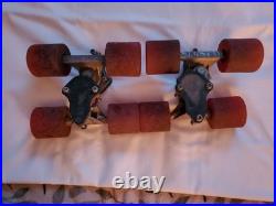 VTG GT Wheels (8) & GT Pro-Trax Trucks (4) Set Of 2 Pre-owned Used Skateboard
