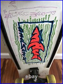 VTG Maui and Sons Sharkley Skateboard Deck Rare