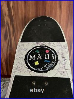 VTG Maui and Sons Sharkley Skateboard Deck Rare