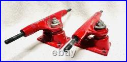 VTG Venture Red Skateboard Trucks Sixtrack White- USED