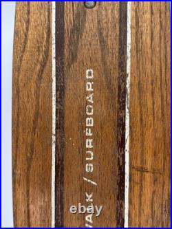 VTG ZIPEES Sidewalk Surfboard 60s Skateboard Manning Mfg Chicago Wood Deck M-444