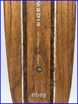 VTG ZIPEES Sidewalk Surfboard 60s Skateboard Manning Mfg Chicago Wood Deck M-444