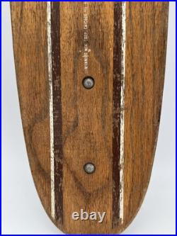 VTG ZIPEES Sidewalk Surfboard 60s Skateboard Manning Mfg Chicago Wood Deck M-444