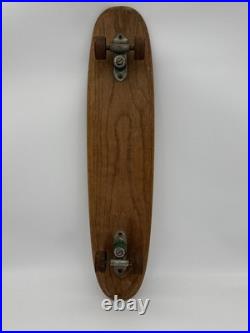 VTG ZIPEES Sidewalk Surfboard 60s Skateboard Manning Mfg Chicago Wood Deck M-444