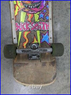 VTG sims Buck Smith skateboard RARE 1989 independent trucks Santa Cruz wheels
