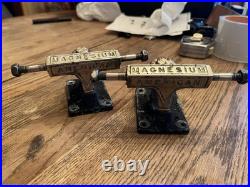 Very Rare Vintage 70s American Magnesium Skateboard Trucks FibreFlex, Sims